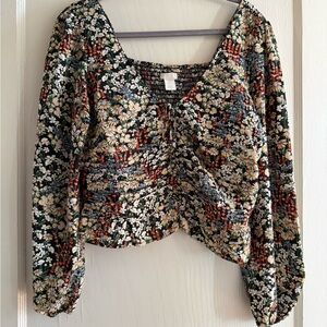 H&M Floral Print Women's Top